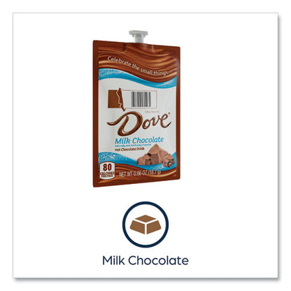 Dove Hot Chocolate Freshpack, Milk Chocolate, 0.66 Oz Pouch, 72/carton
