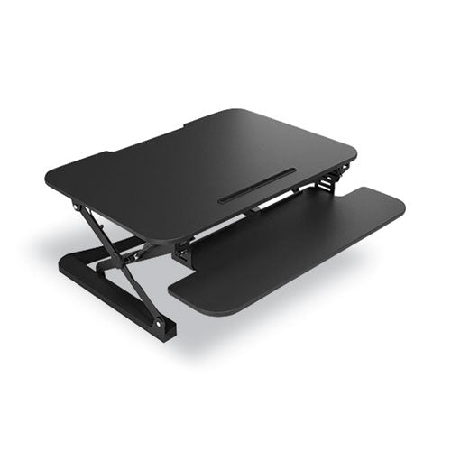 Adjustable Sit/stand Workstation Riser, 35" X 32" X 5.9" To 19.6", Black