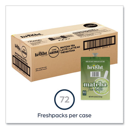 Bright Tea Co. Matcha Latte Freshpack, Matcha Tea Latte, 0.53 Oz Pouch, 72/carton