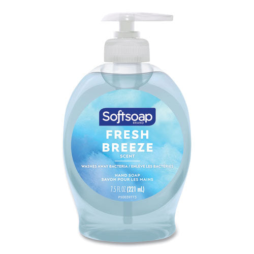 Softsoap Liquid Hand Soap Pumps, Fresh Breeze, 7.5 Oz Pump Bottle 6/carton