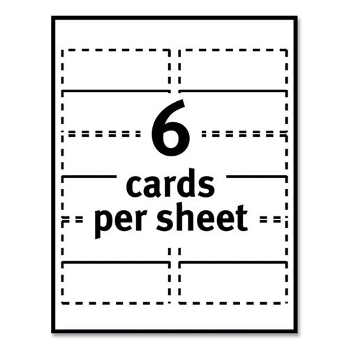 Small Textured Tent Cards, White, 1.44 X 3.75, 6 Cards/sheet, 25 Sheets/pack