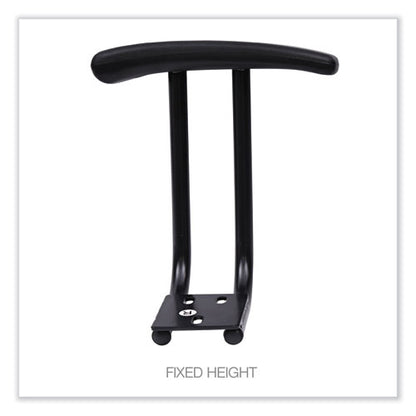 Optional Fixed Height T-arms For Alera Essentia And Interval Series Chairs, Black, 2/set