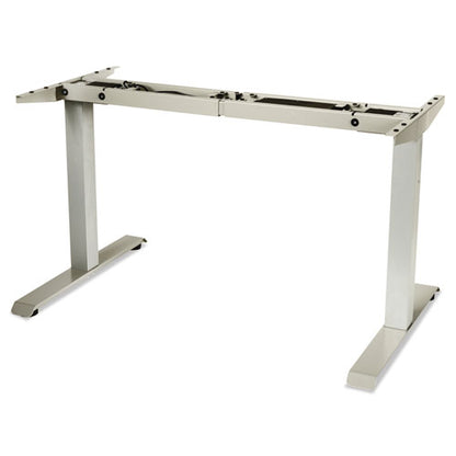 Adaptivergo Sit-stand Two-stage Electric Height-adjustable Table Base, 48.06" X 24.35" X 27.5" To 47.2", Gray