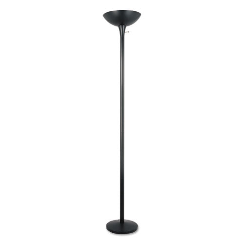 Torchier Floor Lamp, 12.5w X 12.5d X 72h, Matte Black