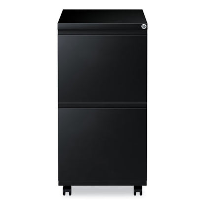 File Pedestal With Full-length Pull, Left Or Right, 2 Legal/letter-size File Drawers, Black, 14.96" X 19.29" X 27.75"