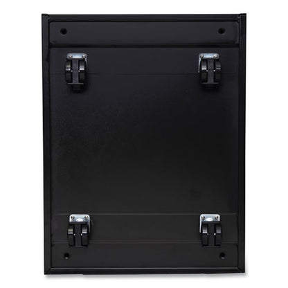File Pedestal With Full-length Pull, Left Or Right, 2 Legal/letter-size File Drawers, Black, 14.96" X 19.29" X 27.75"