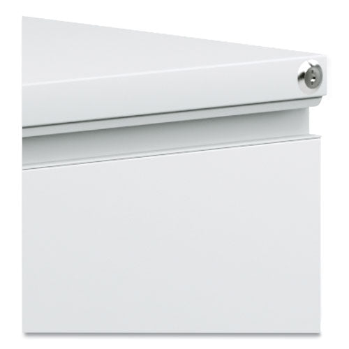 File Pedestal With Full-length Pull, Left Or Right, 2 Legal/letter-size File Drawers, Light Gray, 14.96" X 19.29" X 27.75"