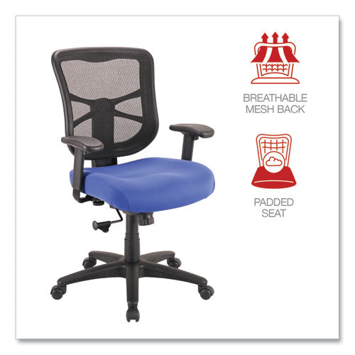Alera Elusion Series Mesh Mid-back Swivel/tilt Chair, Supports Up To 275 Lb, 17.9" To 21.8" Seat Height, Navy Seat