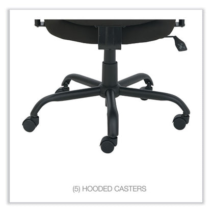 Alera Mota Series Big And Tall Chair, Supports Up To 450 Lb, 19.68" To 23.22" Seat Height, Black