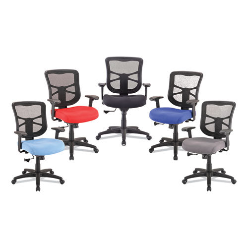 Alera Elusion Series Mesh Mid-back Swivel/tilt Chair, Supports Up To 275 Lb, 17.9" To 21.8" Seat Height, Light Blue Seat