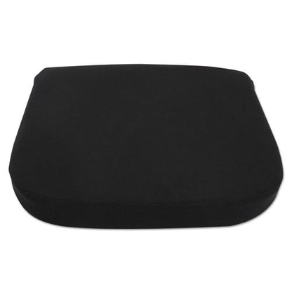 Cooling Gel Memory Foam Seat Cushion, Fabric Cover With Non-slip Under-cushion Surface, 16.5 X 15.75 X 2.75, Black