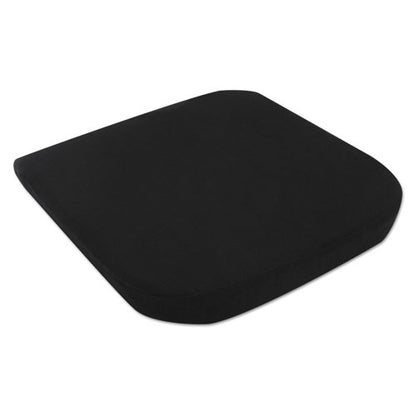 Cooling Gel Memory Foam Seat Cushion, Fabric Cover With Non-slip Under-cushion Surface, 16.5 X 15.75 X 2.75, Black
