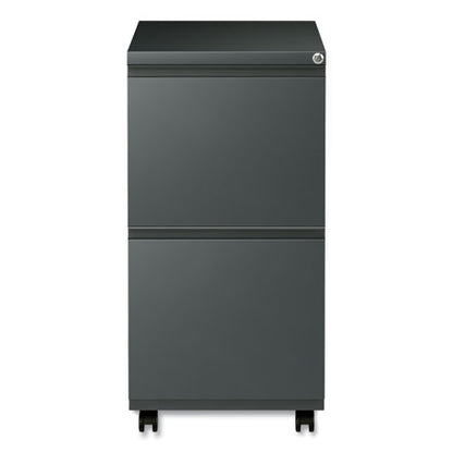 File Pedestal With Full-length Pull, Left Or Right, 2 Legal/letter-size File Drawers, Charcoal, 14.96" X 19.29" X 27.75"