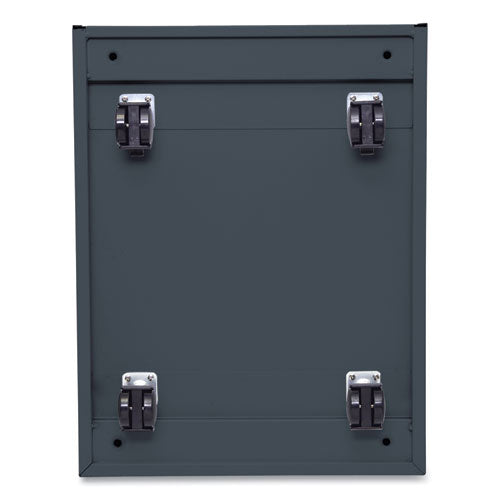 File Pedestal With Full-length Pull, Left Or Right, 2 Legal/letter-size File Drawers, Charcoal, 14.96" X 19.29" X 27.75"