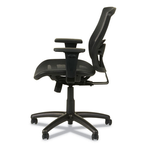Alera Etros Series Suspension Mesh Mid-back Synchro Tilt Chair, Supports Up To 275 Lb, 15.74" To 19.68" Seat Height, Black