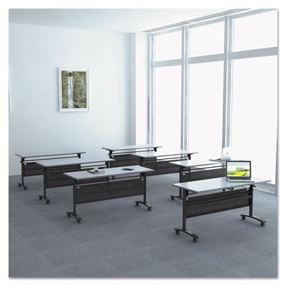 Alera Valencia Flip Training Table Base, Modesty Panel, 57.88w X 19.75d X 28.5h, Black
