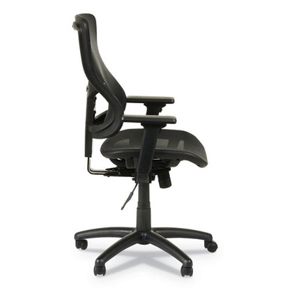 Alera Elusion Ii Series Suspension Mesh Mid-back Synchro Seat Slide Chair, Supports 275 Lb, 16.34" To 20.35" Seat, Black