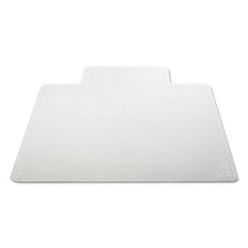 Moderate Use Studded Chair Mat For Low Pile Carpet, 45 X 53, Wide Lipped, Clear