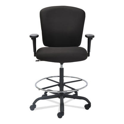 Alera Mota Series Big And Tall Stool, Supports Up To 450 Lb, 28.74" To 32.67" Seat Height, Black