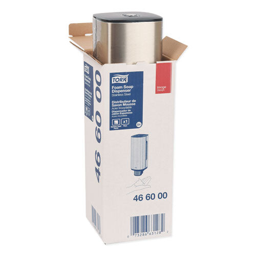 Foam Skincare Manual Dispenser, 1 L Bottle; 33 Oz Bottle, 4.25 X 4.25 X 11.38, Stainless Steel