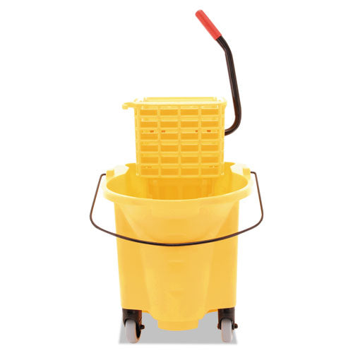 Wavebrake 26 Quart Side-press Mop Bucket And Wringer Combo, Yellow