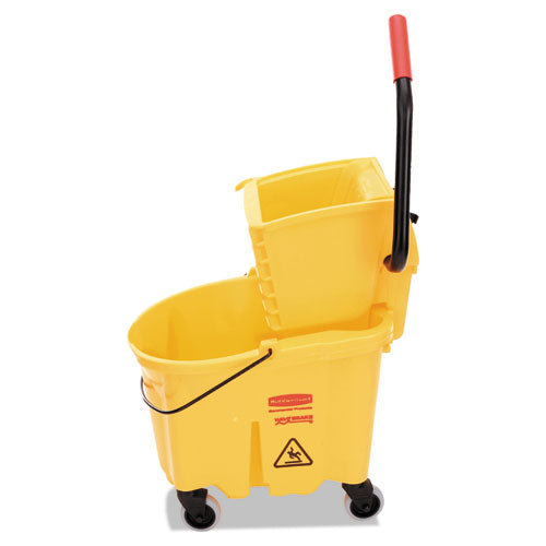 Wavebrake 26 Quart Side-press Mop Bucket And Wringer Combo, Yellow