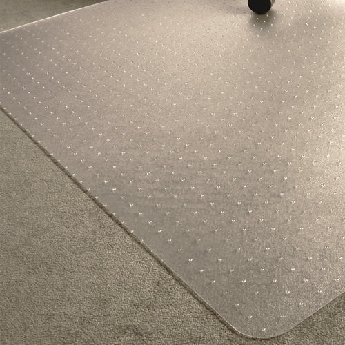 Ecotex Marlon Bioplus Rectangular Polycarbonate Chair Mat For Low/medium Pile Carpets, Rectangular, 46 X 60, Clear