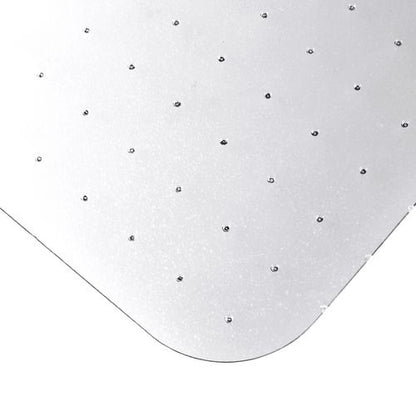 Ecotex Marlon Bioplus Rectangular Polycarbonate Chair Mat For Low/medium Pile Carpets, Rectangular, 29 X 47, Clear