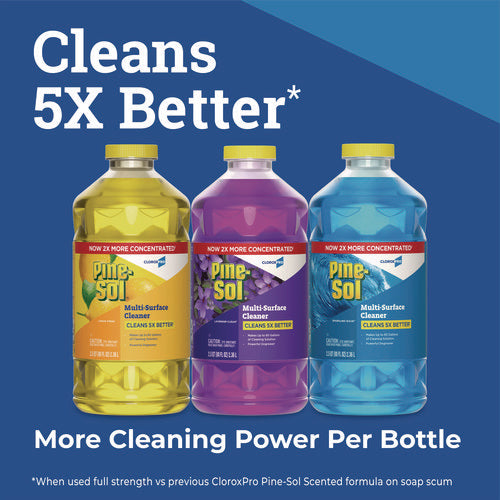 Cloroxpro Multi-surface Cleaner Concentrated, Lemon Fresh Scent, 80 Oz Bottle, 3/carton