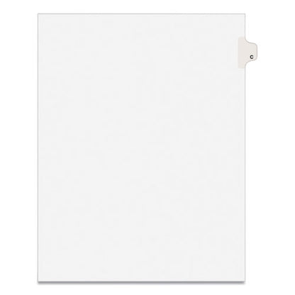 Preprinted Legal Exhibit Side Tab Index Dividers, Avery Style, 26-tab, C, 11 X 8.5, White, 25/pack, (1403)