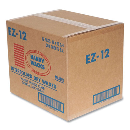 Interfolded Dry Waxed Paper, 10.75 X 10, 500 Box, 12 Boxes/carton