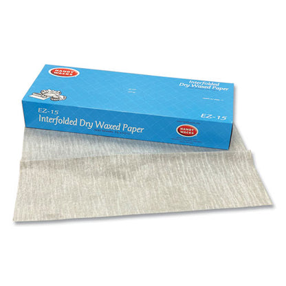 Interfolded Dry Waxed Paper, 10.75 X 15, 500 Box, 12 Boxes/carton