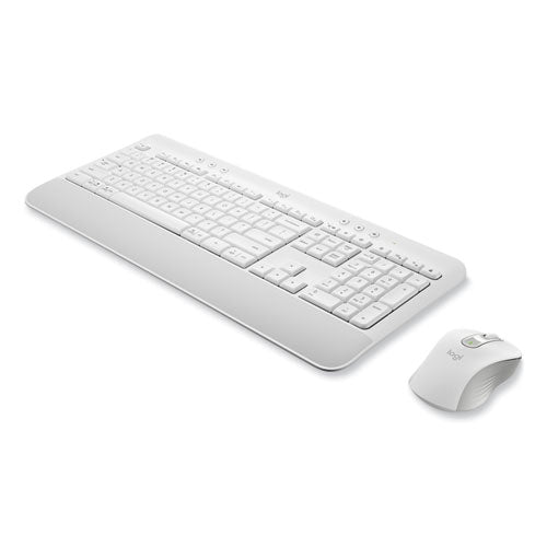 Signature Mk650 Wireless Keyboard And Mouse Combo For Business, 2.4 Ghz Frequency/32 Ft Wireless Range, Off White