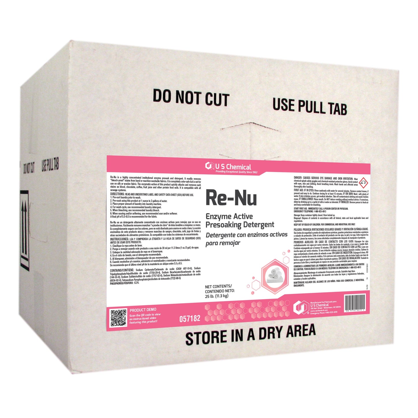 Re-Nu Enzyme Active Presoaking Detergent