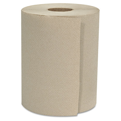 Hardwound Towel Roll, 1-ply, 8" X 800', Natural