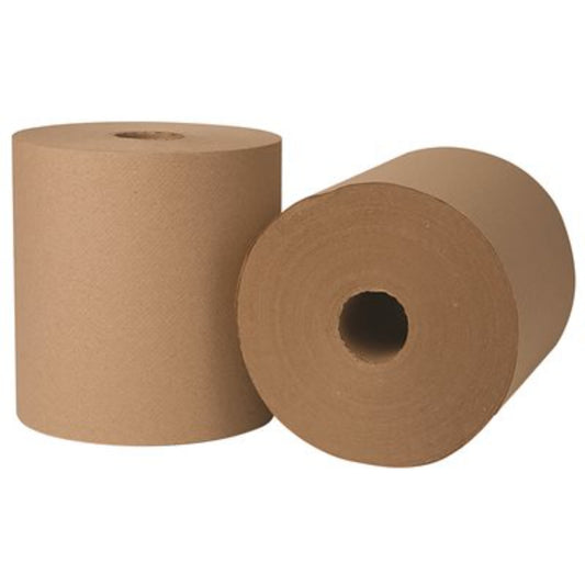 Paper Towel Roll, Hardwound, 7.85" x 600', Natural