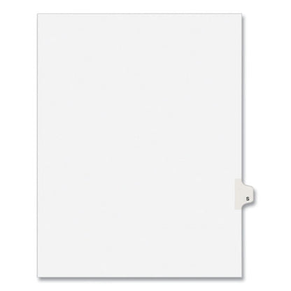 Preprinted Legal Exhibit Side Tab Index Dividers, Avery Style, 26-tab, S, 11 X 8.5, White, 25/pack, (1419)