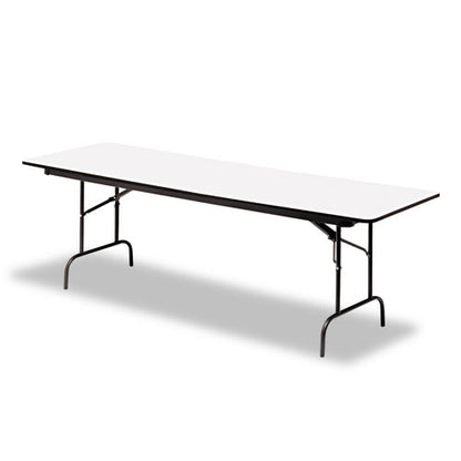 Officeworks Commercial Wood-laminate Folding Table, Rectangular, 72" X 30" X 29", Gray/charcoal