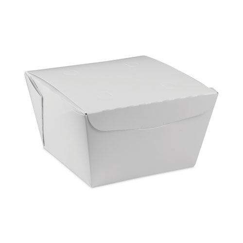 Earthchoice Onebox Paper Box, 46 Oz, 4.5 X 4.5 X 3.25, White, 200/carton