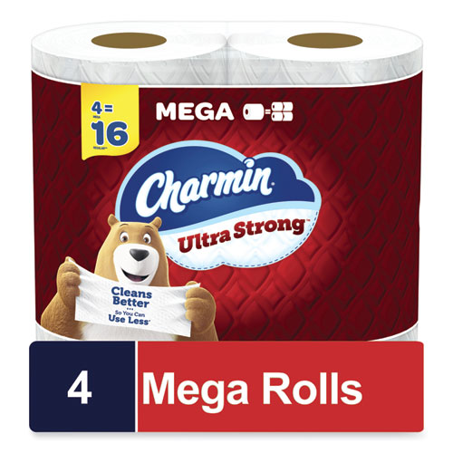 Ultra Strong Bathroom Tissue, Septic Safe, 2-ply, White, 242 Sheet/roll, 4/pack