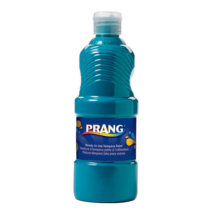 Ready-to-use Tempera Paint, Turquoise Blue, 16 Oz Dispenser-cap Bottle