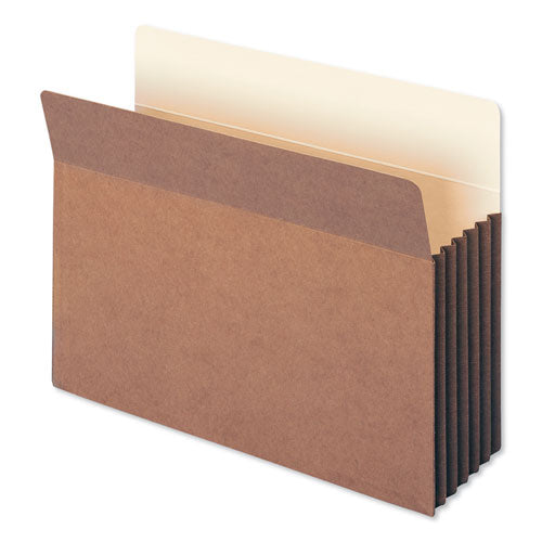 Redrope Drop-front File Pockets With Fully Lined Gussets, 5.25" Expansion, Letter Size, Redrope, 10/box
