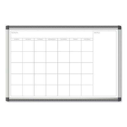 Pinit Magnetic Dry Erase Undated One Month Calendar, 35 X 23, White
