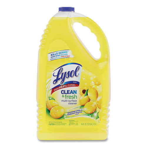 Clean And Fresh Multi-surface Cleaner, Sparkling Lemon And Sunflower Essence, 144 Oz Bottle