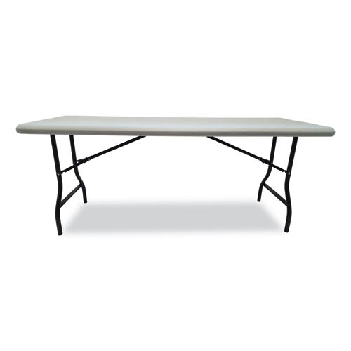 Indestructable Industrial Folding Table, Rectangular, 72" X 30" X 29", Platinum