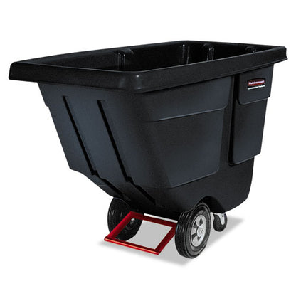 Rotomolded Tilt Truck, 202 Gal, 850 Lb Capacity, Plastic, Black