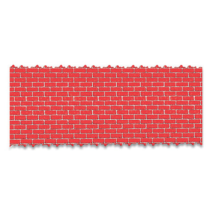 Corobuff Corrugated Paper Roll, 48" X 25 Ft, Holiday Brick