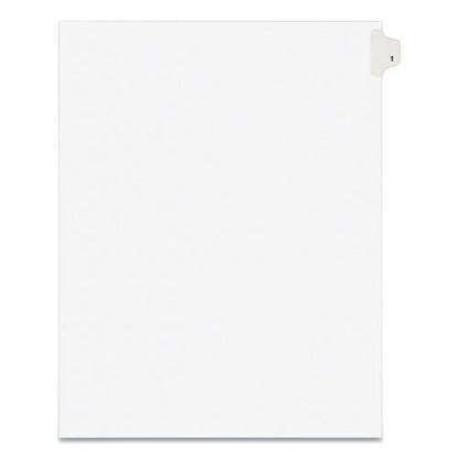 Preprinted Legal Exhibit Side Tab Index Dividers, Avery Style, 10-tab, 1, 11 X 8.5, White, 25/pack