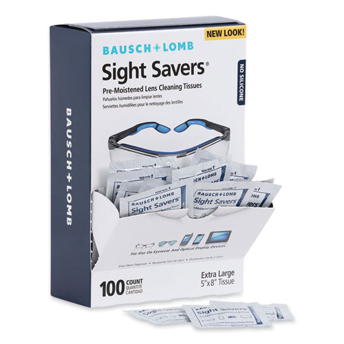 Sight Savers Premoistened Lens Cleaning Tissues, 8 X 5, 100/box