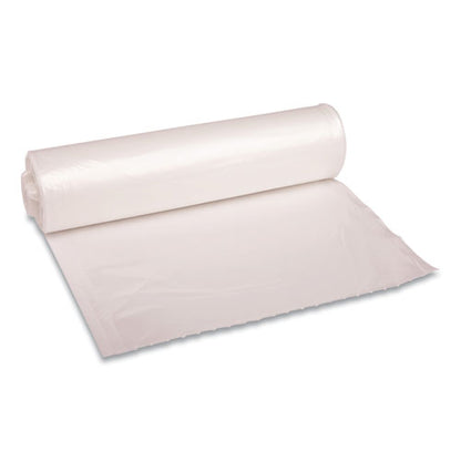 Recycled Low-density Polyethylene Can Liners, 33 Gal, 1.1 Mil, 33" X 39", Clear, 10 Bags/roll, 10 Rolls/carton